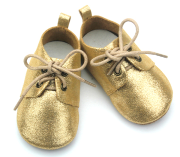 Cute Baby Oxford Shoes Genuine Baby Gold Shoes in Bulk