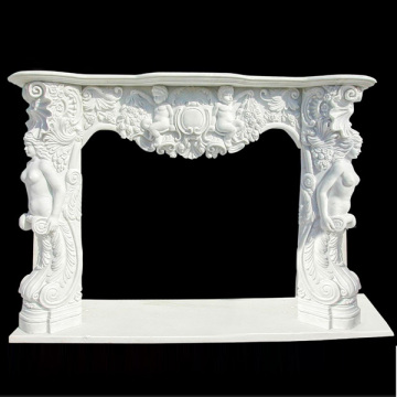 Classic Design Elegant cast stone fireplace mantels
