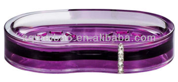 Acrylic Soap Dish With Diamond,custom acrylic soap dish