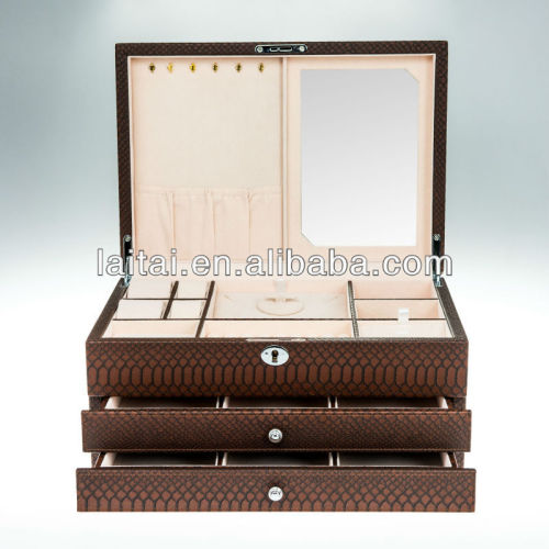 2013 new 3 drawer jewelry box 502SA-L