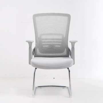 Hot Selling Fixed Armrest Fabric Seat Mesh Back Visitor Computer Office Chair
