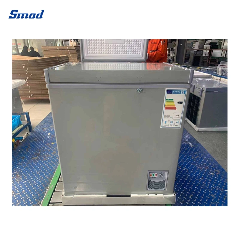 Smad 116L Mini Grey Gray Color Home Commercial Frozen Food Chest Freezer