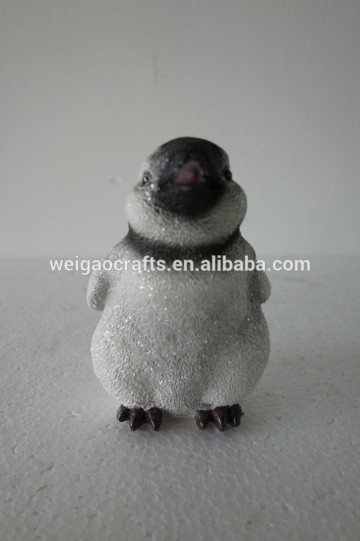 animal theme resin material small resin penguin crafts