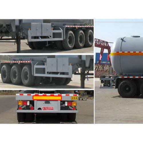 Tri-axle 12.7m Liquefied Gas Transport Semi Trailer