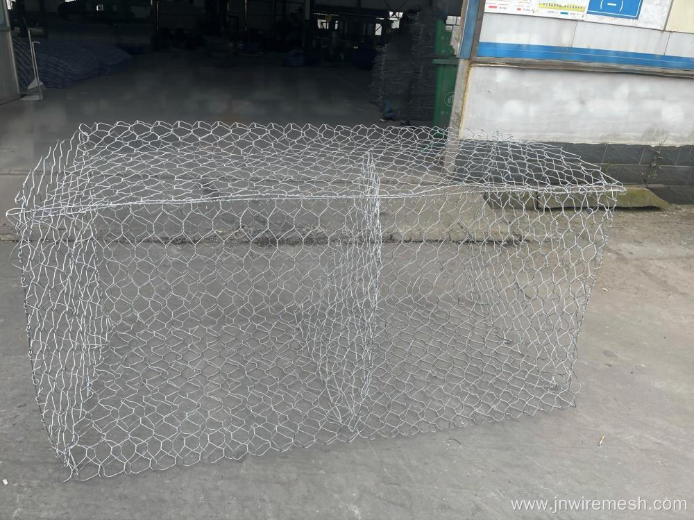 Galvanized gabion mesh box