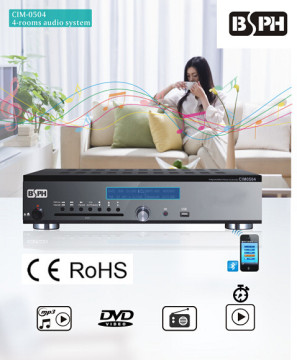 multi-room BGM music system for sale CIM-0504 mp3 DVD bluetooth
