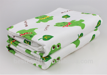 Soft gauze printed baby bath towel