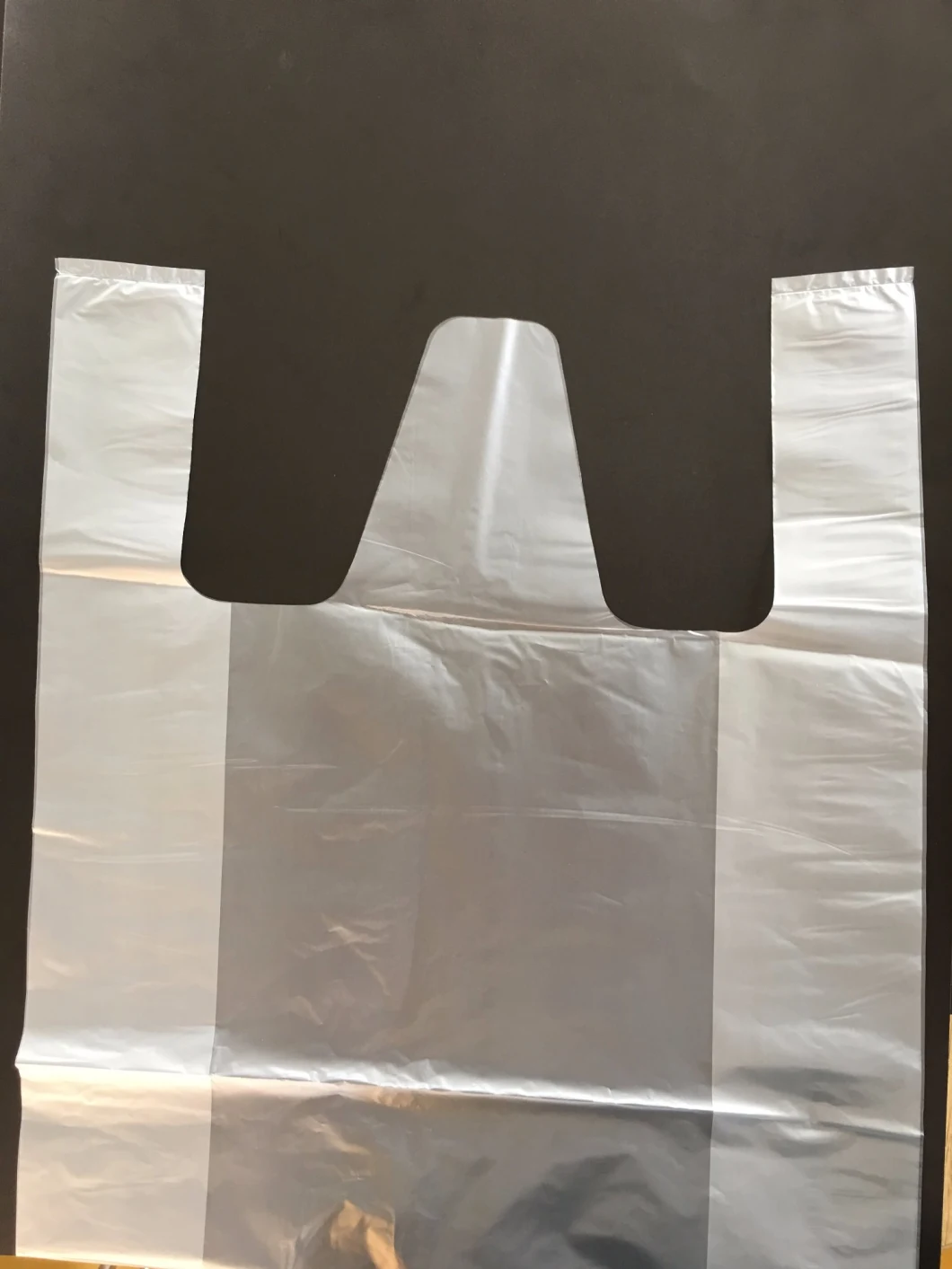 Gusset Garbage Rubbish T-Shirt Carrier LDPE HDPE PE Poly Smiley Face Shopping Bag