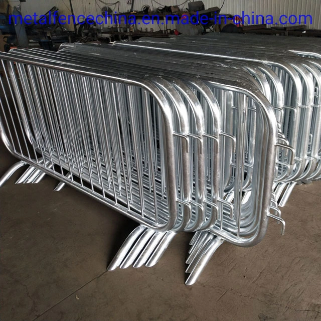 Hot Dipped Galvanized Then Painted White Crowd Control Barrier for Qatar.