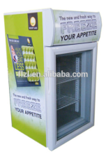 Mini display freezer cooler for supermarket