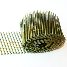 High-Quality 15 Degree Wire Collated 2 1/4\" x .099\" Pallet Coil Nails for Wood Pallet Construction