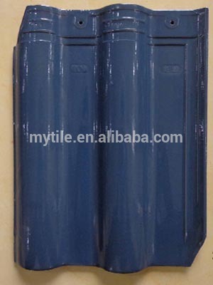 4038 Dark blue polished glazed roof tiles