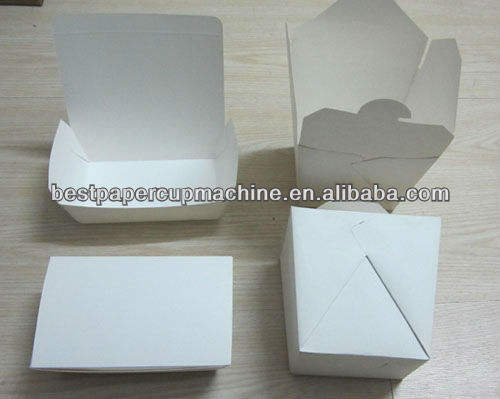 Automatic paper lunch box forming machine