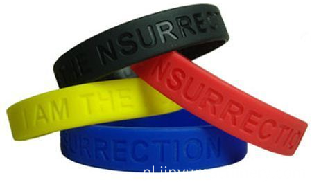 silicone Debossed Wristbands