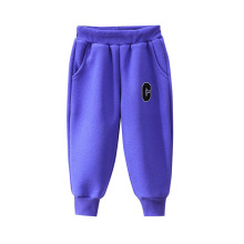 2023 Winter Casual Straight Velvet Fleece Sweatpants for Girls - Purple, Pink, Black - Wholesale Supply