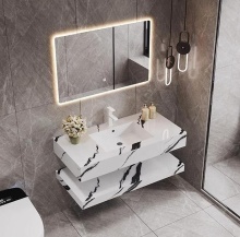 Modern Nordic Bathroom Vanity Cabinet with Washbasin