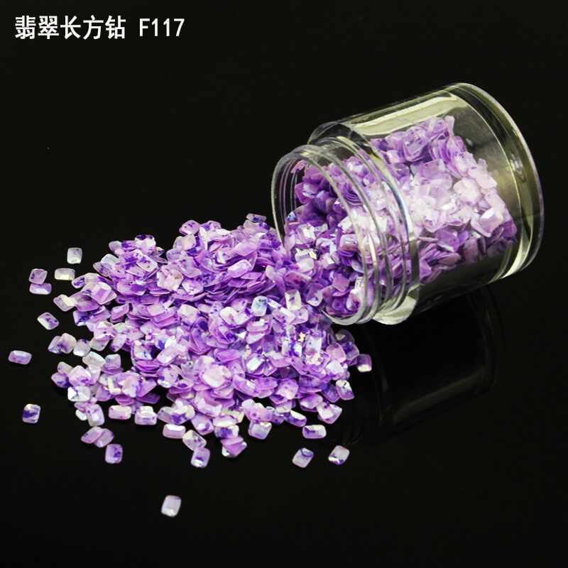 Factory direct! 3D diamond neon glitter /fluorescent  flake glitter for nail art, make up,cloth decoration etc