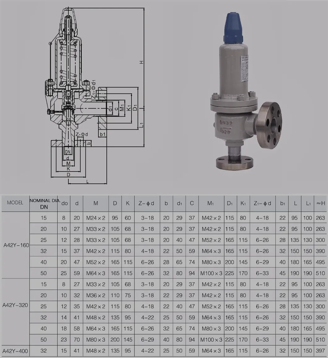 Stainless Steel Spring Fall Lift Closed High Pressure Safety Valve Sale