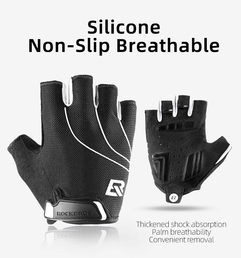 Cycling Gloves Half Finger Shockproof Wear Resistant Breathable MTB Road Bicycle Gloves Men Women Sports Bike Equipment