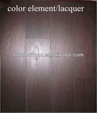 engineered color element lacquered oak flooring