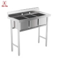 Commercial Three Compartment Utility Sink