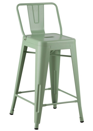 Tolix Bar Metal Frame Dining Chair With Arm