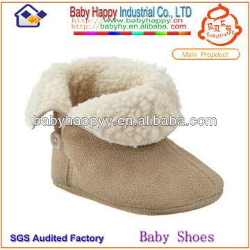 Wholesale popular desgin genuine leather baby leather boots