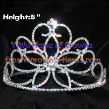Big Flower Crystal Pageant Crowns
