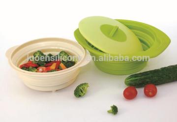 Fashionable soft silicone bowl Folding measuring cup