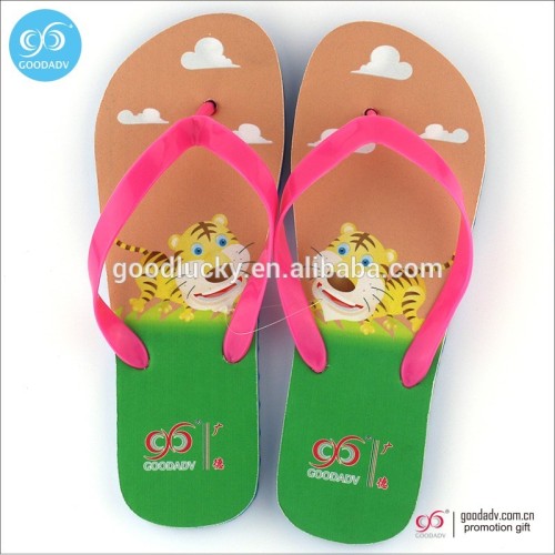 Guangzhou shoes factory custom multi color cloth upper fine eva slippers