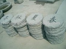 grey round stepping stone