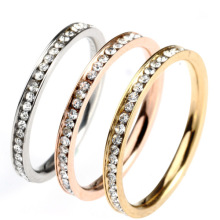 Fashion small diamond round ring Couple