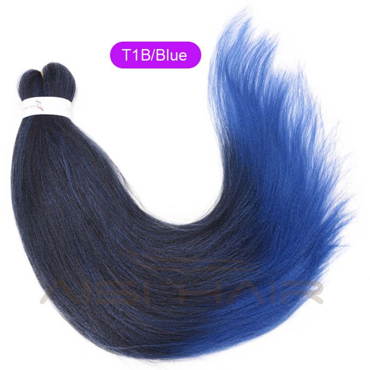 Aisi Hair High Quality Cheap Price Ombre Color Jumbo Fiber For Women Pre Stretched Synthetic Crochet Braiding Hair Extensions