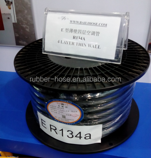 air conditioning hose R134A SAE J2064 / two polyester spiral barrier hose