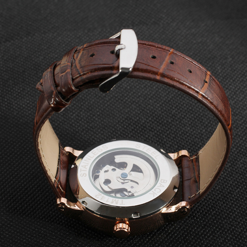 Leather belt wrist Automatic Mens Casual watches