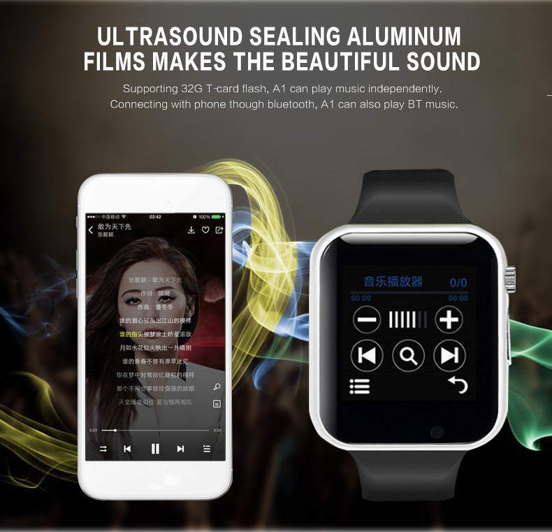 A1 Cheap Price Adult Smartwatch for Iphone Android Music Player Smart Watch Sports Recommend