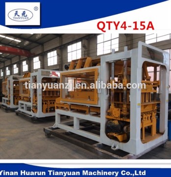 QT4-15 paving block making machine/hydraulic block machine/hollow block making machine