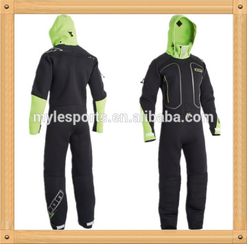 3.5MM Black&Green Diving Neoprene Wet Suits with Helmet