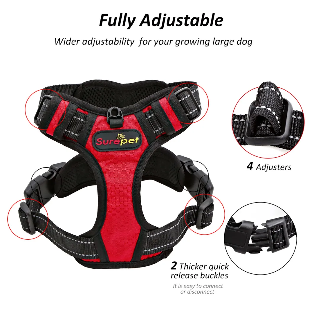 Reflective and Waterproof Fashionable Dog Harness Easy on and off