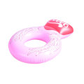 Amo anello di nuoto gonfiabile rosa estate che nuotano