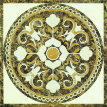 polished crystal tile with golden line