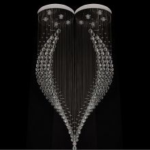 indoor crystal lighting led ring chandelier