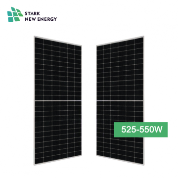 Painel solar de 550 W células solares de 182 mm de corte parcial