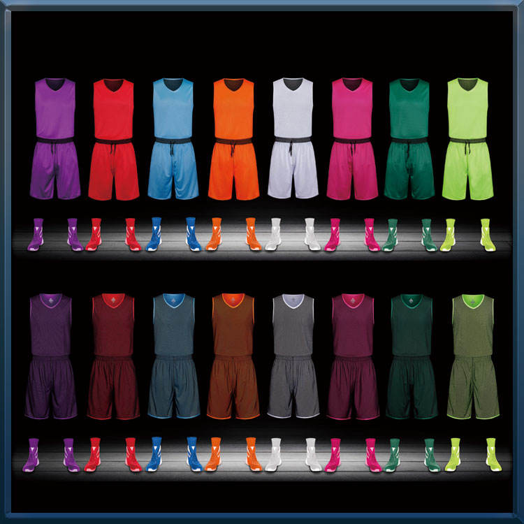 wholesale 100% polyester basketball jersey sports wear Basketball Sports Sets