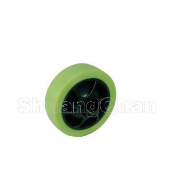 Polyurethane wheel mold on pp rim