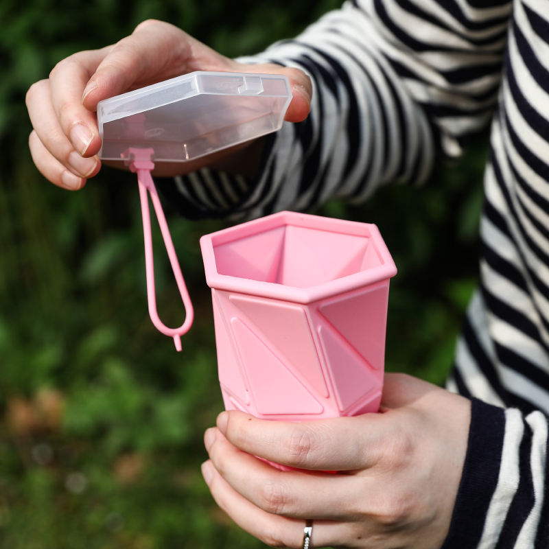 vaso de agua plegable MFZ-J007 foldable water cup MFZ-J007