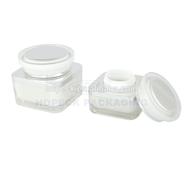 square shape acrylic cosmetic jar 30/50g
