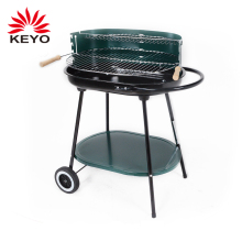 Pulley Bbq Trolley Charcoal Barbecue Simple Steel Grill Design