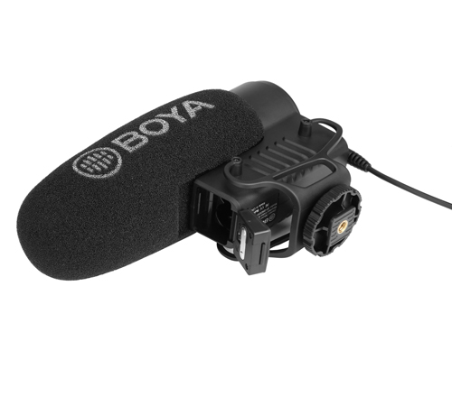 Boya BY-BM3051S Upgraded Stereo/mono Swithchable Condenser Shotgun Microphone For Dslrs Camcorders