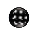 12" Round Perforated Steam Pan-Black